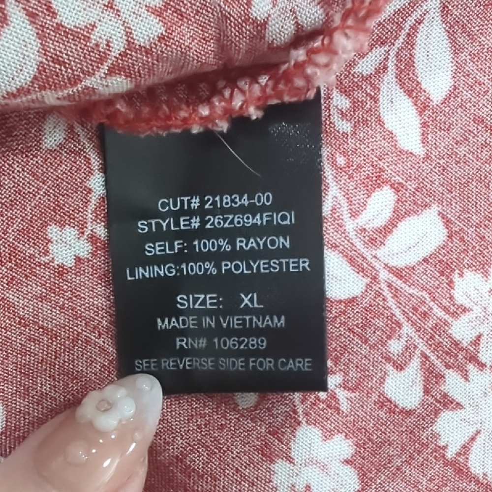Rust Floral Ruffled Cami Dress - Picture 10 of 11